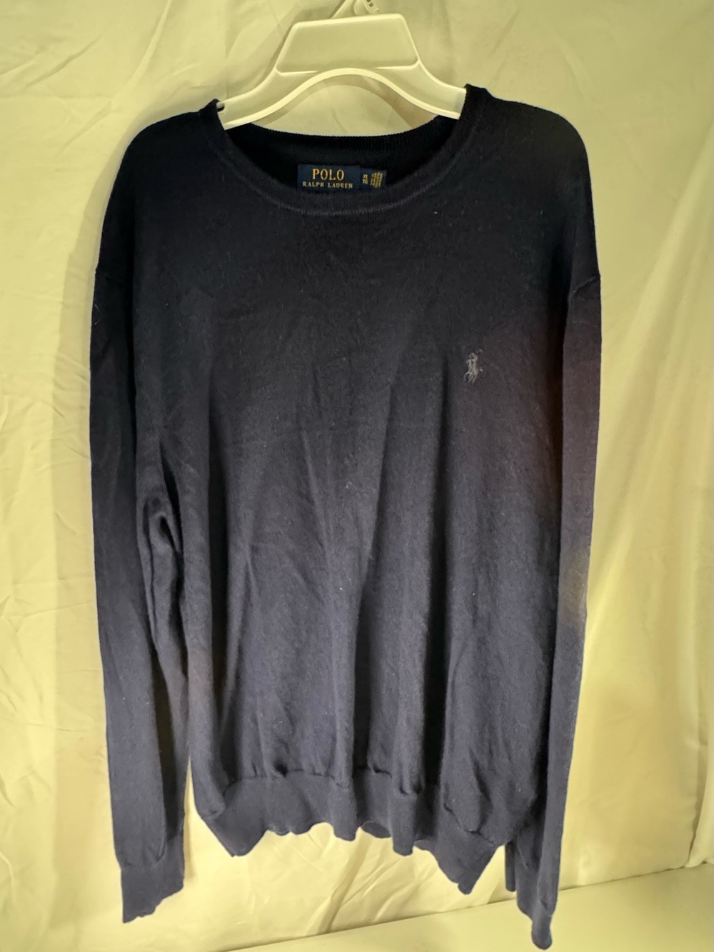 Ralph Lauren Men’s Navy Crewneck Sweater with Polo Pony